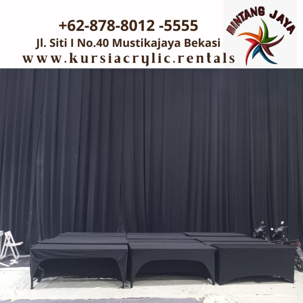 Sewa Lotto Black Curtain Free Ongkir Jakarta