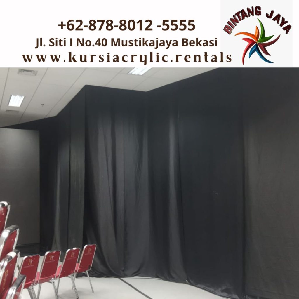 Sewa Lotto Black Curtain Free Ongkir Jakarta