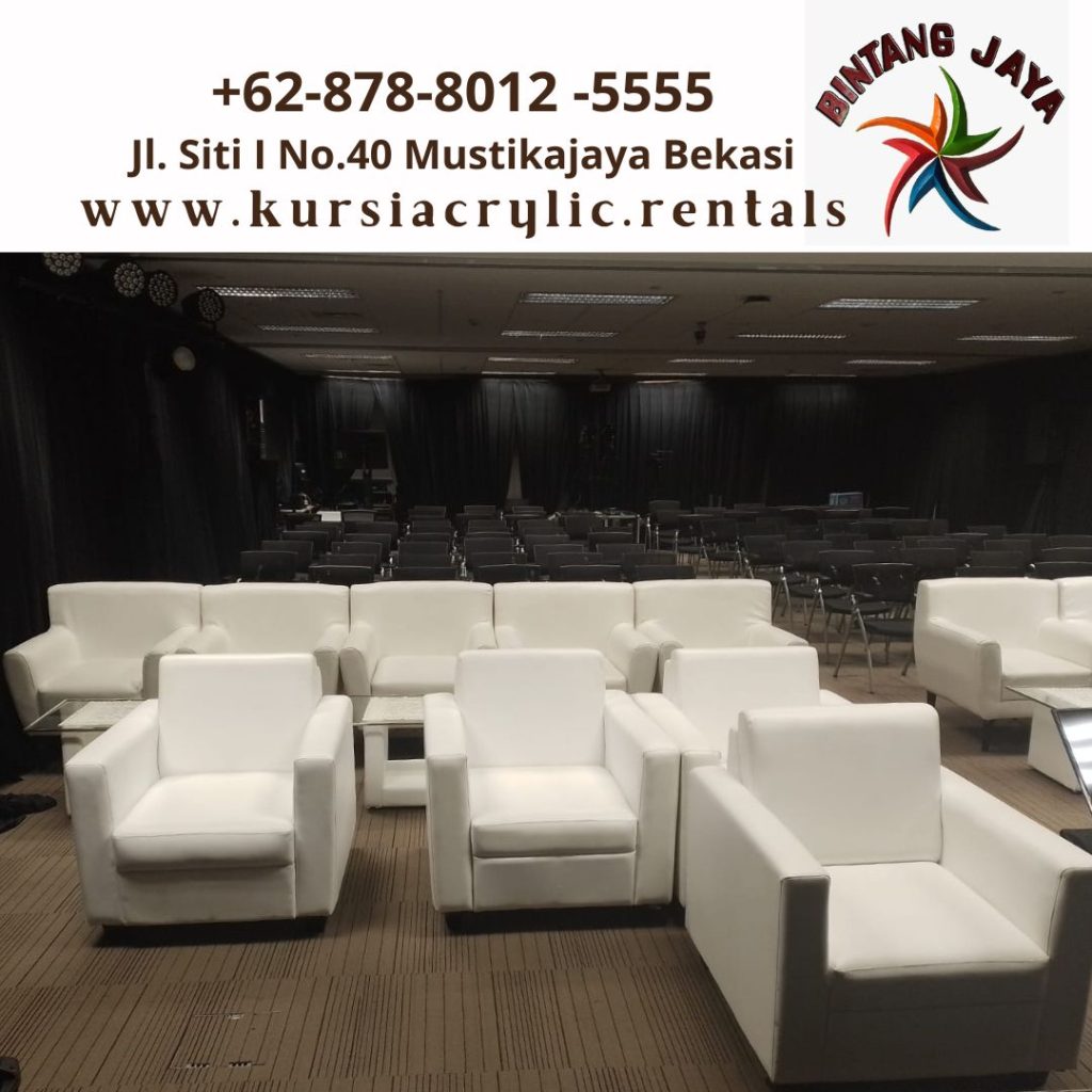 Sewa Sofa Kotak Type Minimalis Putih di Jakarta