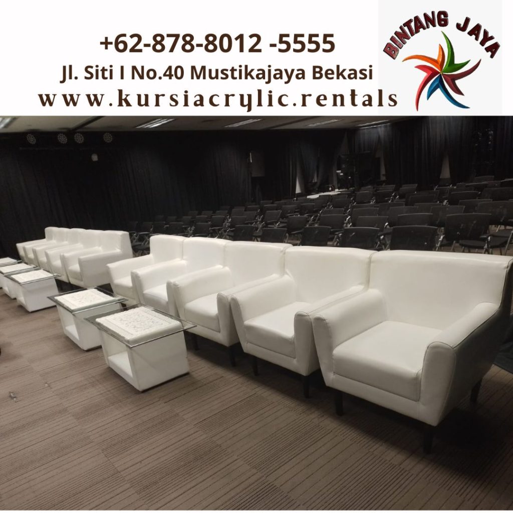 Sewa Sofa Kotak Type Minimalis Putih di Jakarta