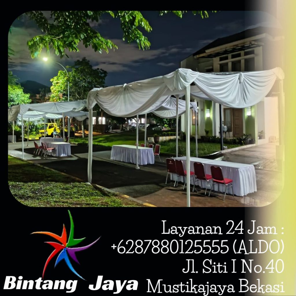 Sewa Tenda Area Terdekat Jakarta Dekorasi Serut Putih