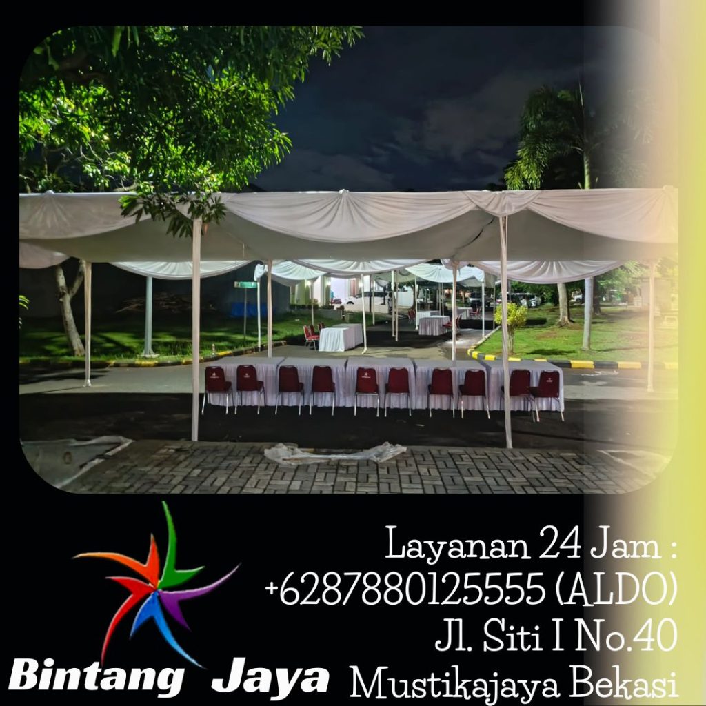 Sewa Tenda Area Terdekat Jakarta Dekorasi Serut Putih