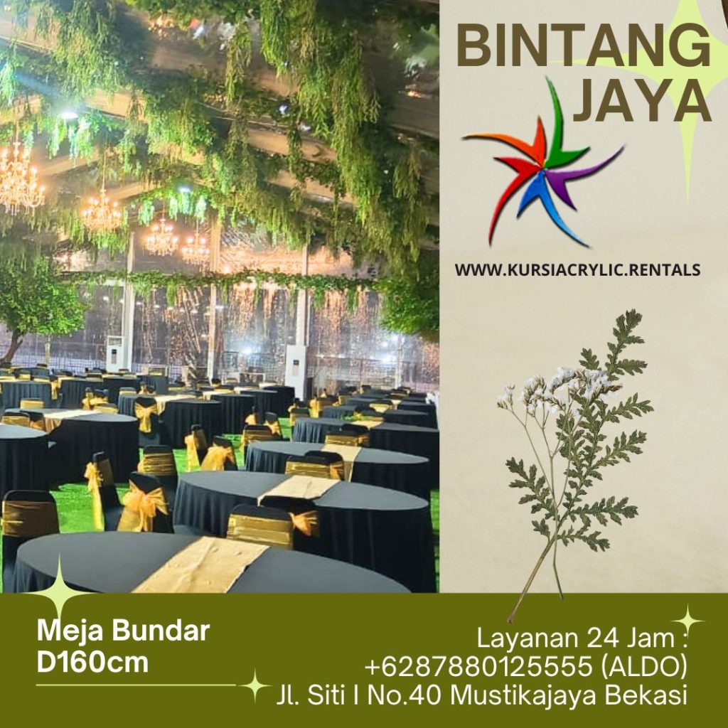 Rental Round Table Diameter 160cm Event HK Tower Jakarta