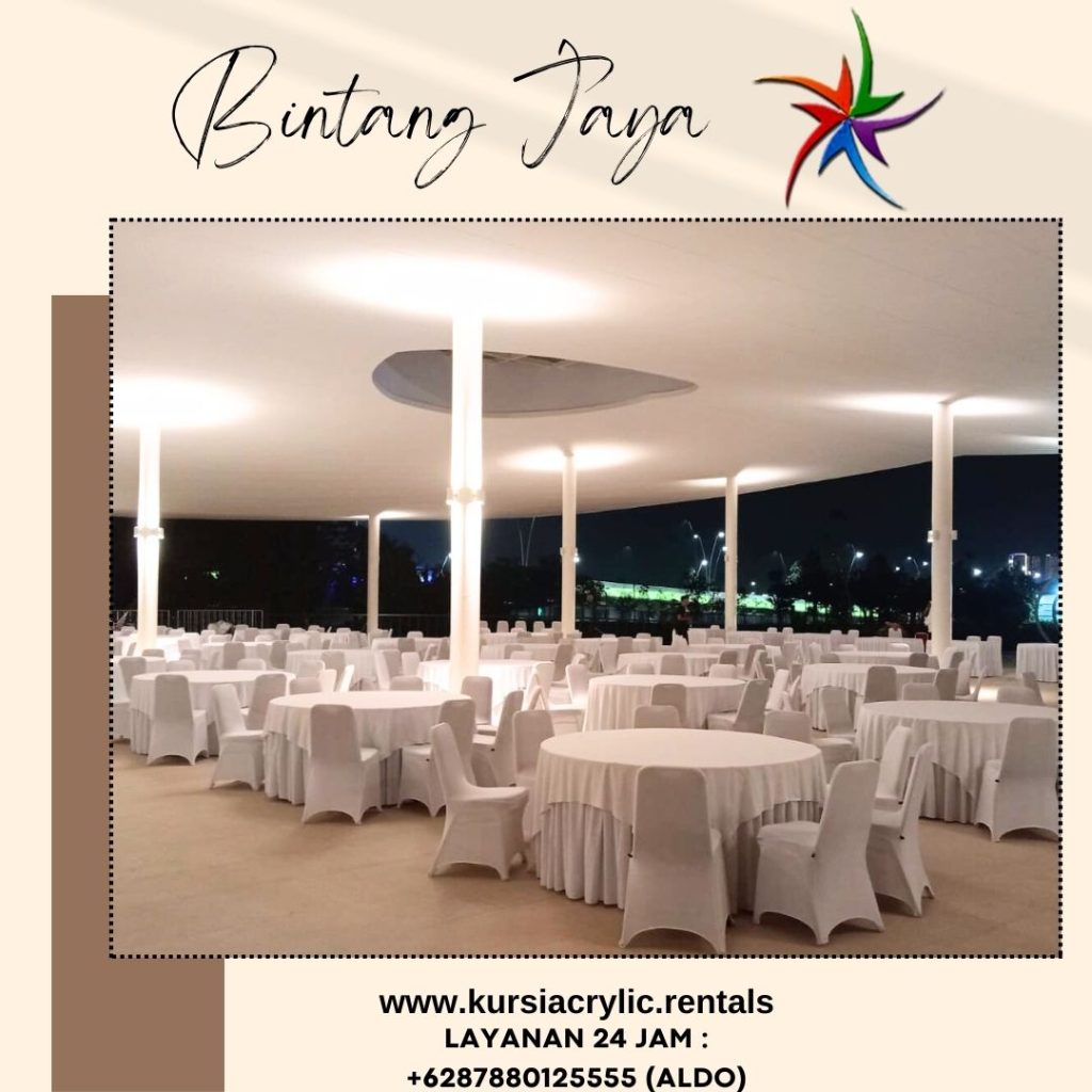 Sewa Meja Bundar D160cm, Kursi Futura Dan Kipas Misty Ara Jakarta