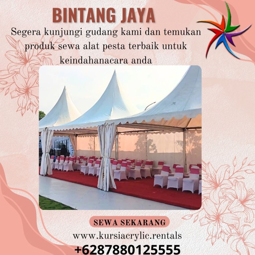 Sewa Kursi Futura Dan Tenda kerucut Event Grandwisata Bekasi