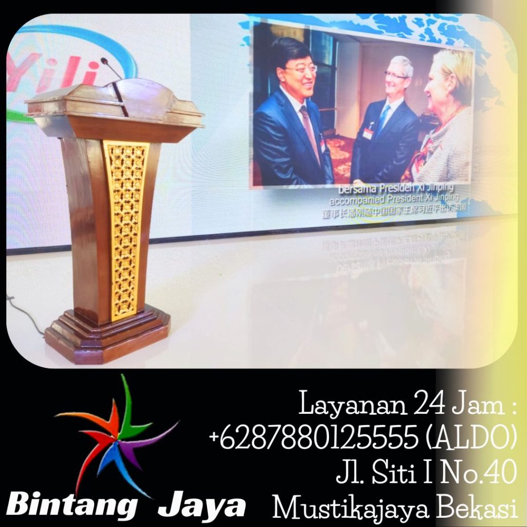 Sewa Podium Kayu Type VIP Jati Ukir Area Jakarta