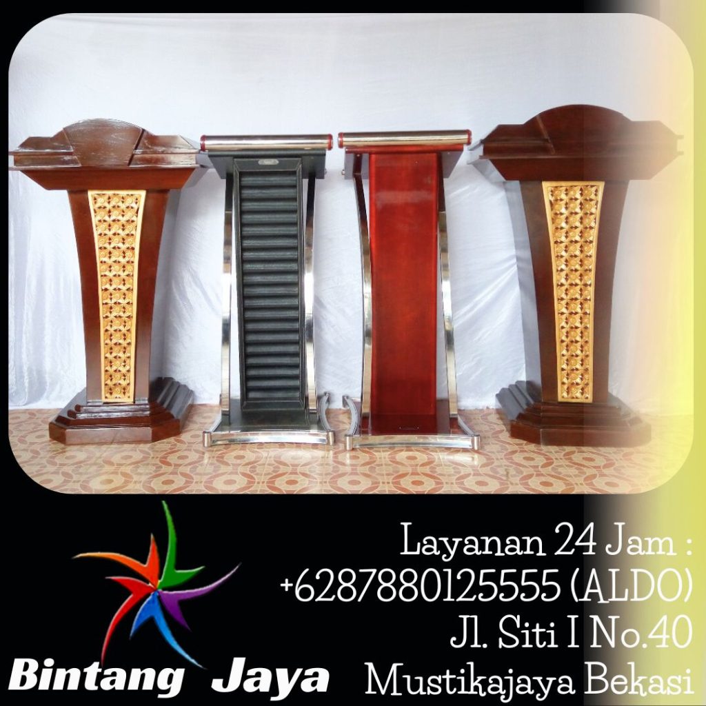 Sewa Podium Kayu Type VIP Jati Ukir Area Jakarta