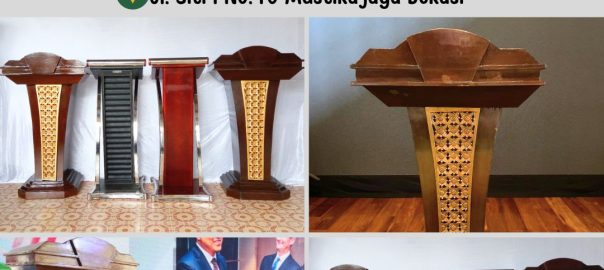 Sewa Podium Kayu Type VIP Jati Ukir Area Jakarta