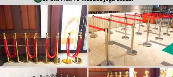 Sewa Qline Tiang Pembatas VIP Tali Bludru Merah Area Terdekat Jakarta