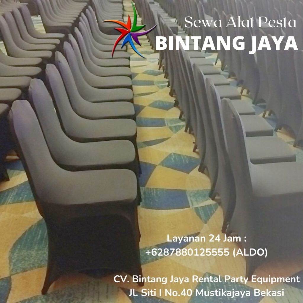 Jasa Sewa Sarung Kursi Kain Hitam Stok Ribuan Area Jakarta