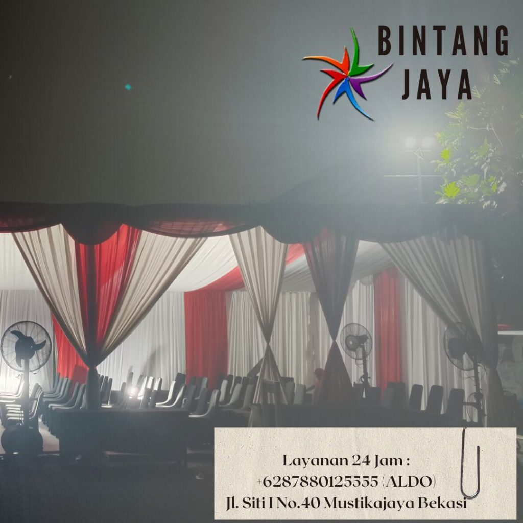 Layanan Sewa Tenda Type Dekorasi Kain Serut Area Terdekat Jakarta