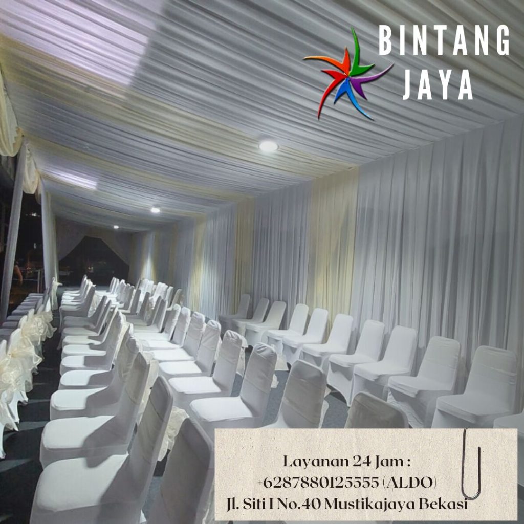 Layanan Sewa Tenda Type Dekorasi Kain Serut Area Terdekat Jakarta