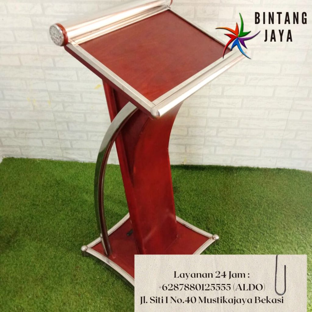 Menyewakan Tenda Merah Putih Dan Podium Cokelat Frame Stainless Jakarta