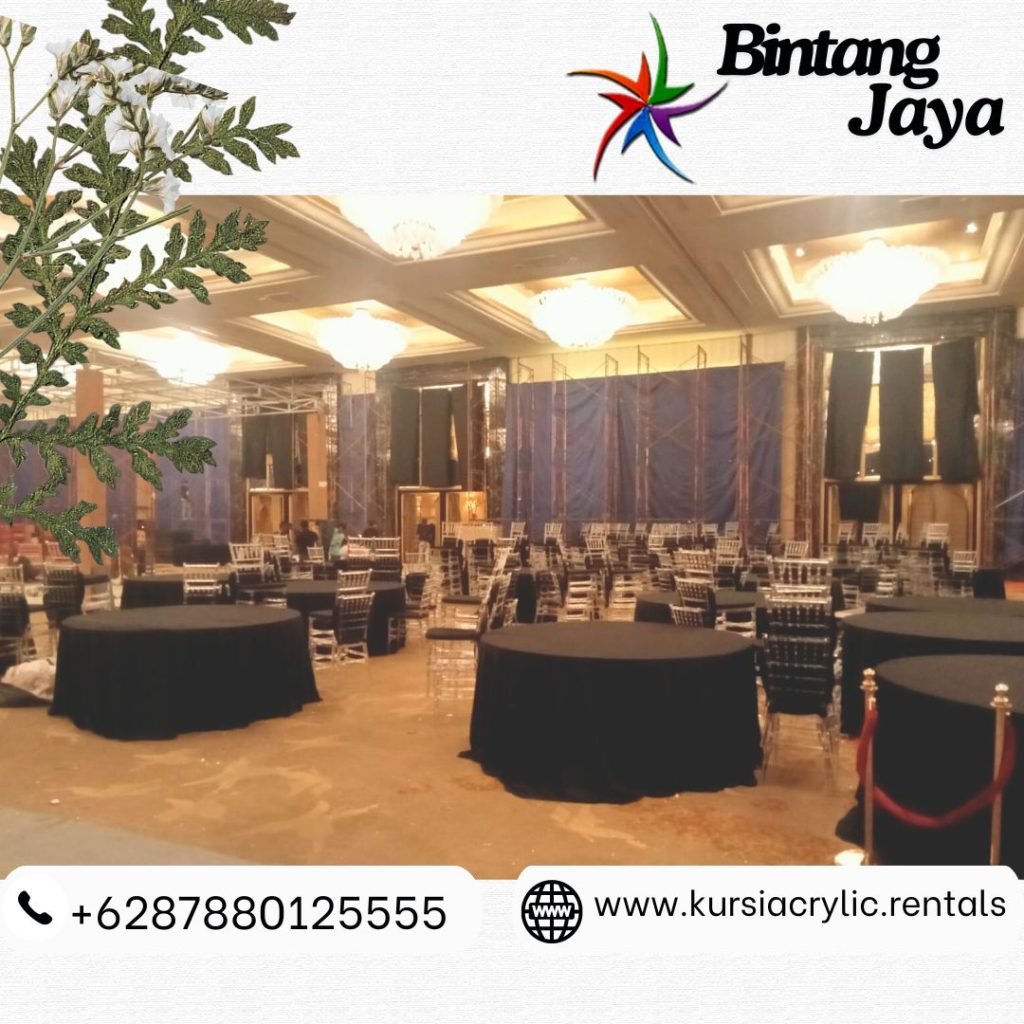 Sewa Kursi Acrylic Tiffany Dan Meja Bundar Area Bogor