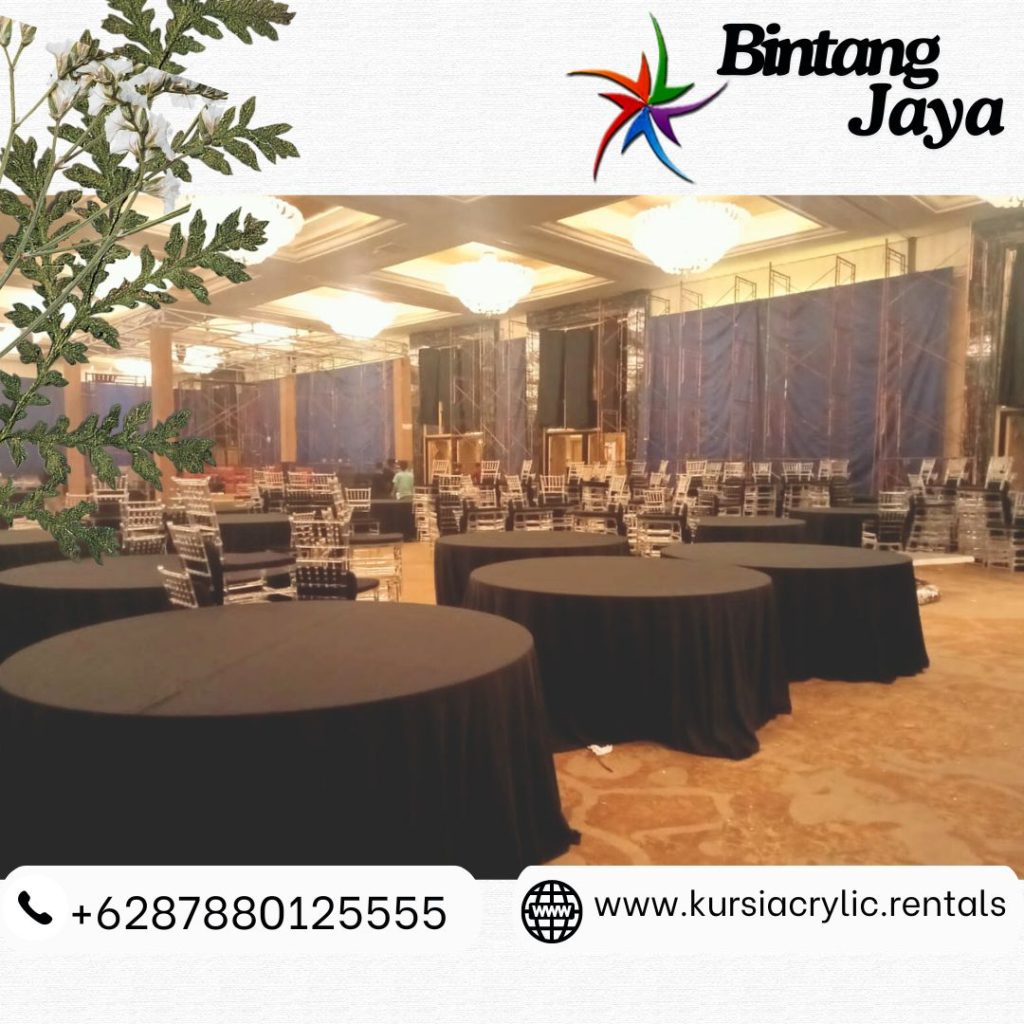 Sewa Kursi Acrylic Tiffany Dan Meja Bundar Area Bogor