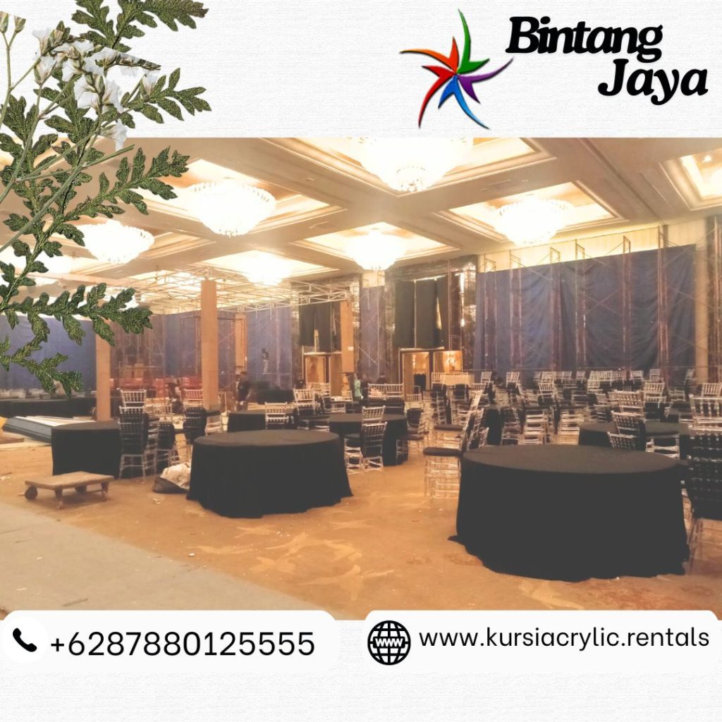 Sewa Kursi Acrylic Tiffany Dan Meja Bundar Area Bogor