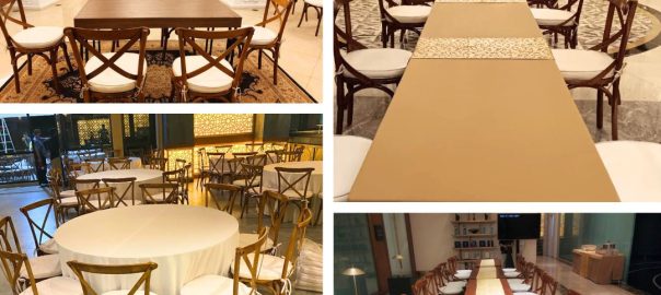 Sewa Kursi Cross Back Set Meja Taman Extra Area Jakarta