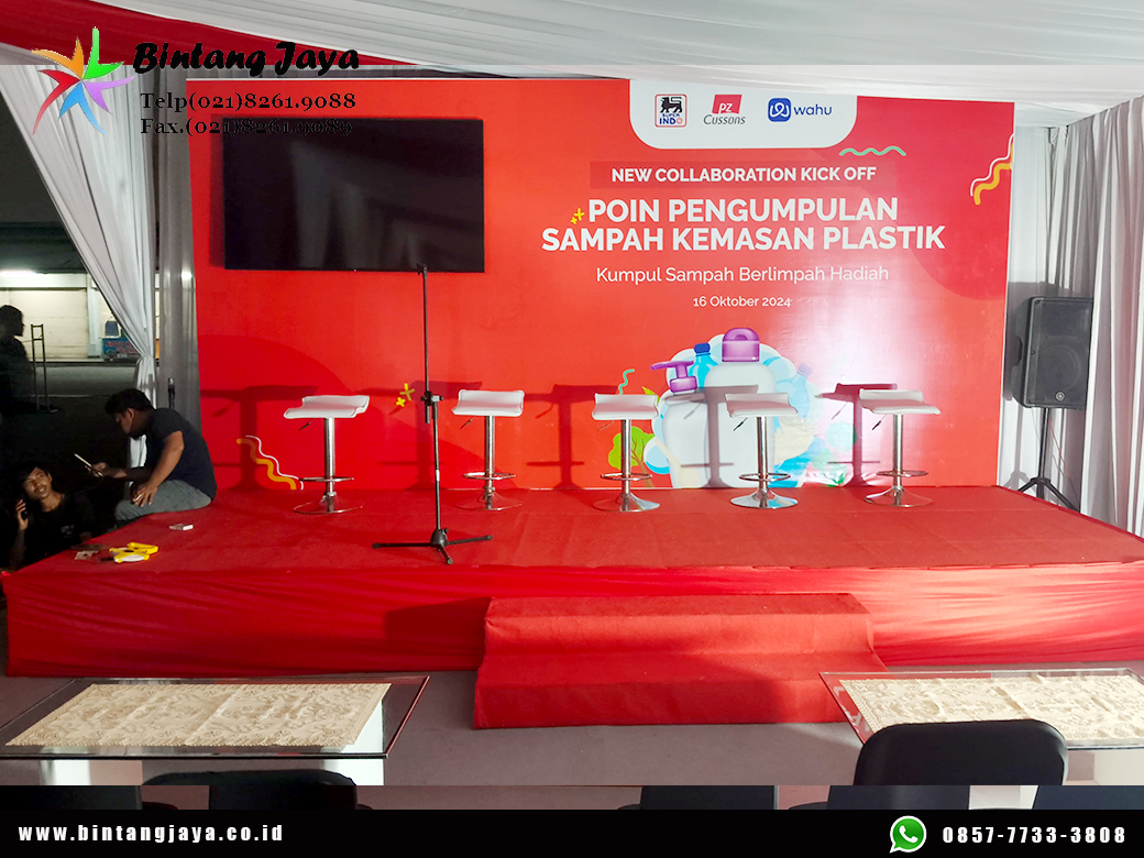 Sewa Panggung Dan Backdrop Merah Siap setting Area Jakarta - Sewa Tenda ...