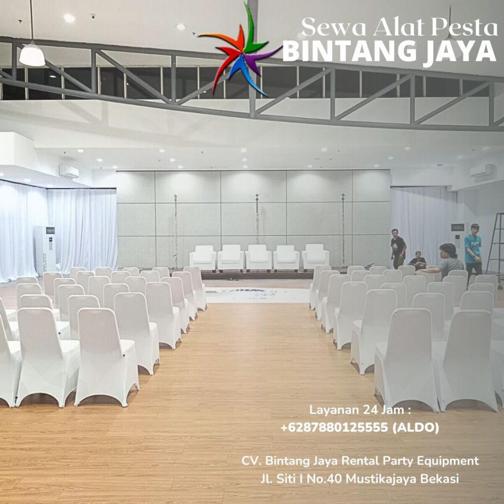Jasa Sewa Kain Pilamin Tirai Putih Dan Meja Kursi Area Tangerang