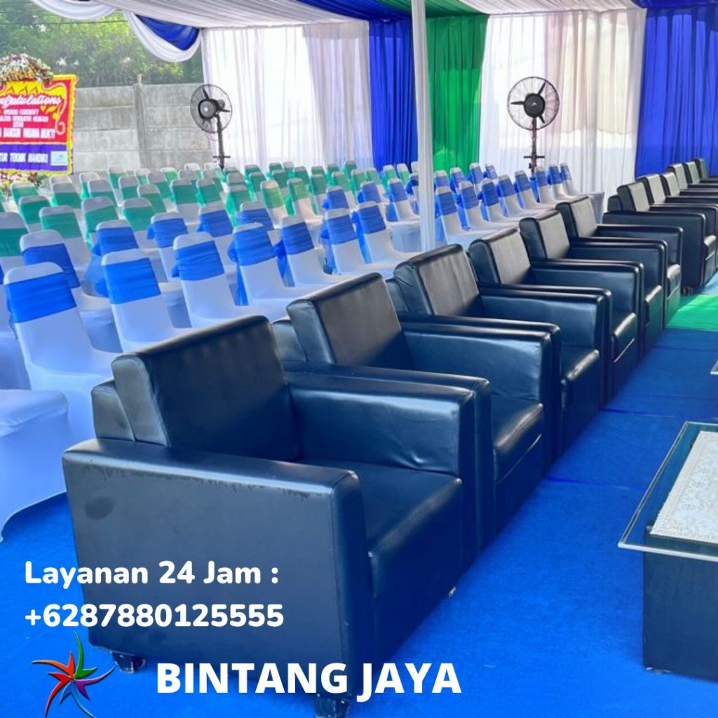 Sewa Sofa Hitam Single Kotak Minimalis Karawang Jabar