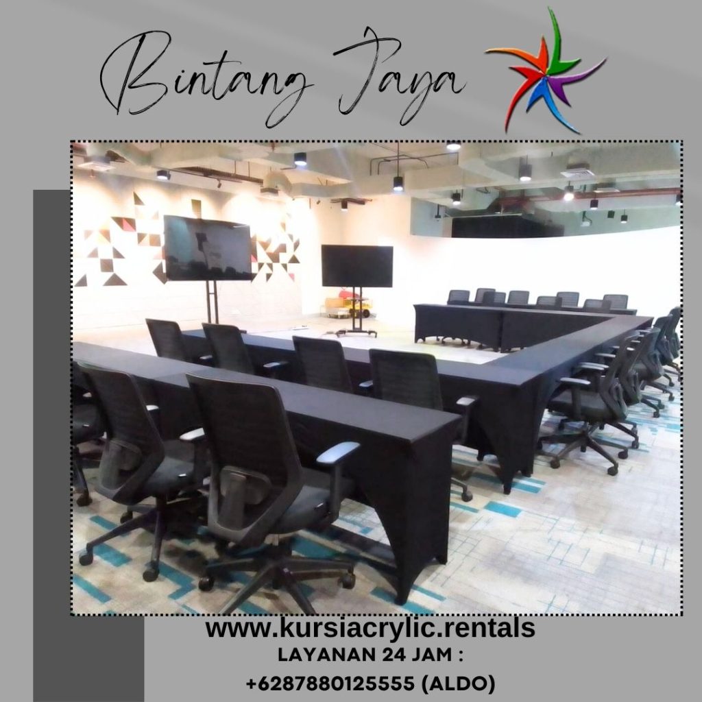 Sewa Meja Ibm Hpl Cover Hitam Ketat Jakarta