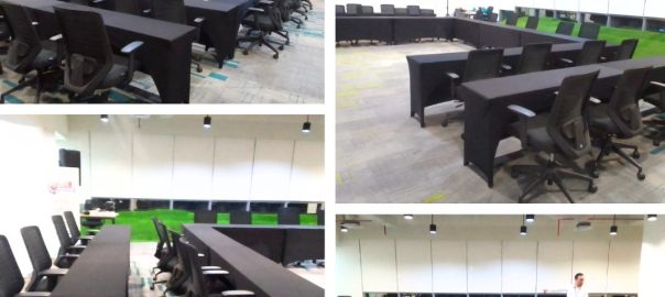 Sewa Meja Ibm Hpl Cover Hitam Ketat Jakarta