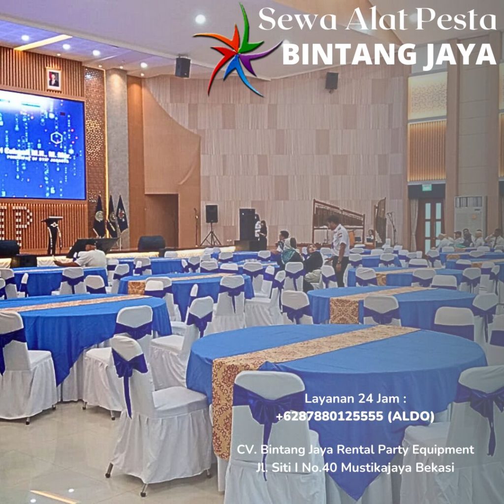 Solusi Sewa Meja Bundar Ribuan Unit Lengkap Cover Area Bogor