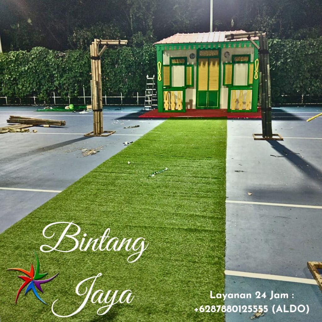 Tersedia Sewa Karpet Rumput Hijau Jalan Sintetis Terbaik Area Jakarta Pusat