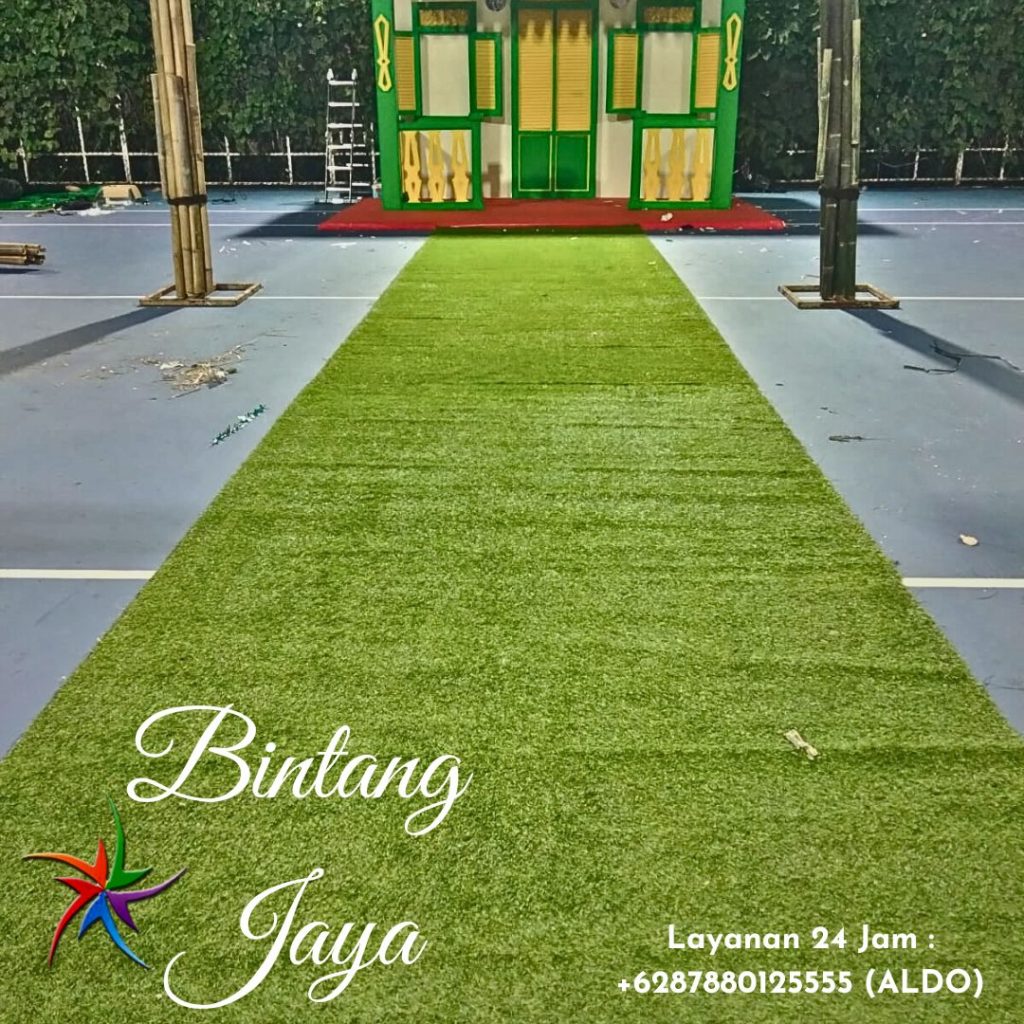 Tersedia Sewa Karpet Rumput Hijau Jalan Sintetis Terbaik Area Jakarta Pusat