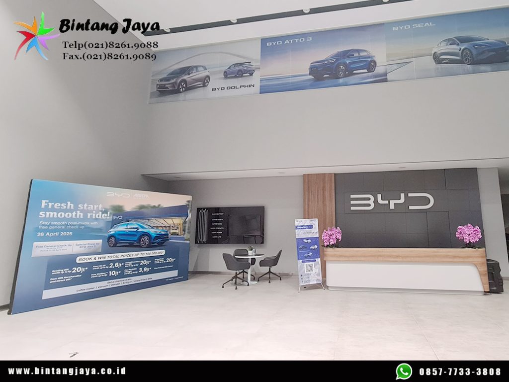 Rental Backdroop Indoor Event BYD Tebet Jaksel