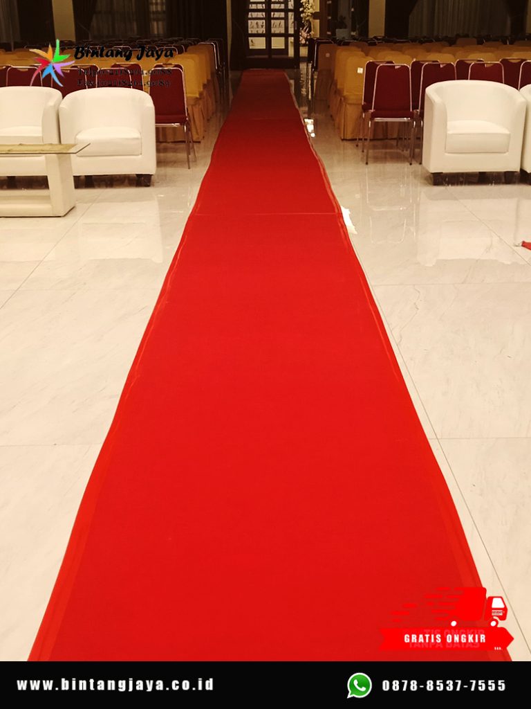 Sewa Karpet Jalan Area event Merah Tipe Buana Jakarta