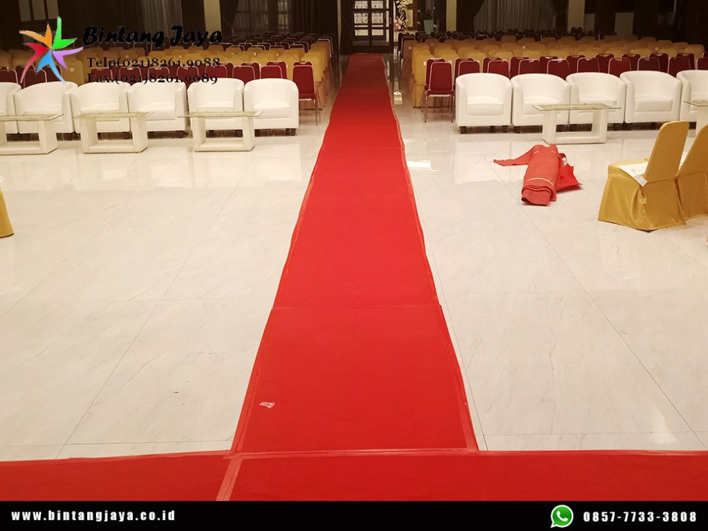 Sewa Karpet Jalan Area event Merah Tipe Buana Jakarta