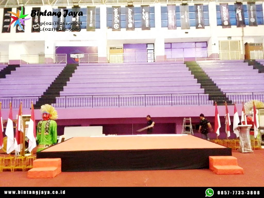 Sewa Panggung Pendek Indoor Lengkap Karpet Thamrin Jakarta