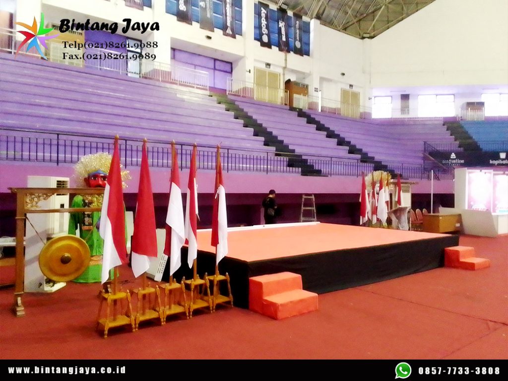 Sewa Panggung Pendek Indoor Lengkap Karpet Thamrin Jakarta