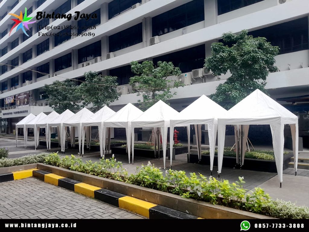 Sewa Tenda Bazar Putih Ready Banyak Support Event Jakarta