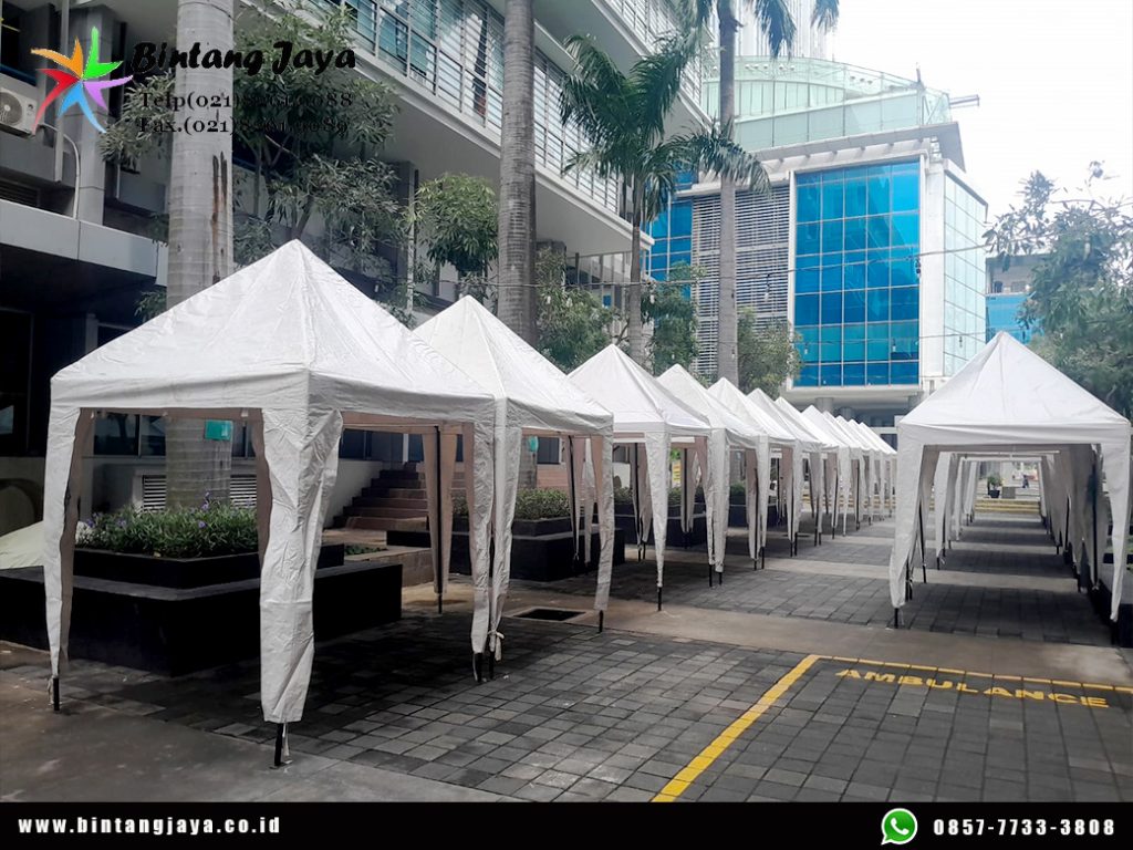 Sewa Tenda Bazar Putih Ready Banyak Support Event Jakarta