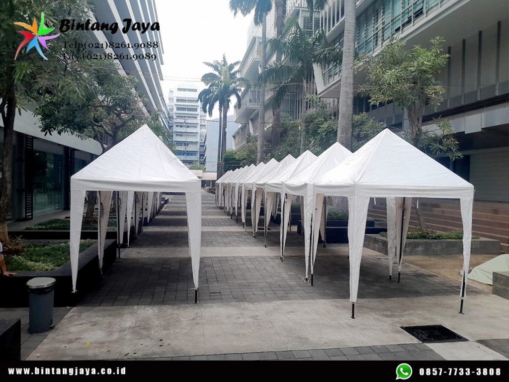 Sewa Tenda Bazar Putih Ready Banyak Support Event Jakarta