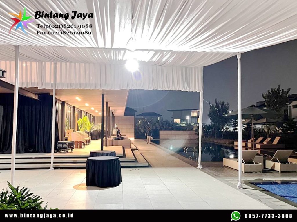 Rental Tenda Serut Putih Konvensional Bekasi
