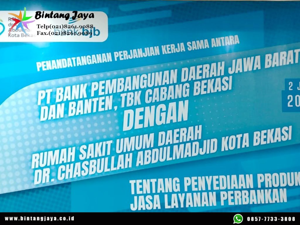 Jasa Sewa backdrop Event RSUD Bekasi