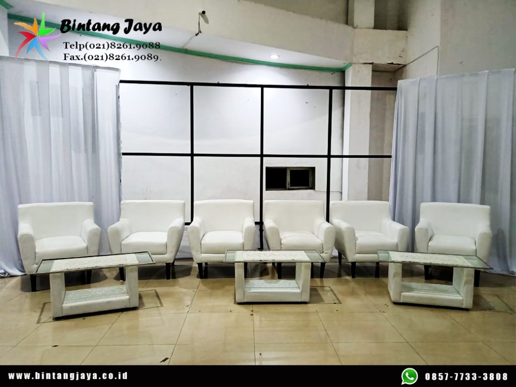 Sewa Tirai Putih Dinding Pembatas dan Penutup Area Event Jakarta