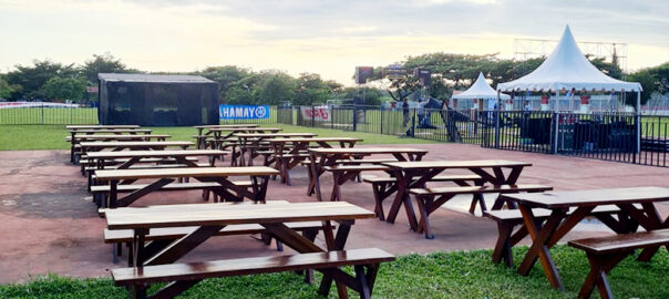 Rental Meja Kursi Taman Dan Tenda Sarnafil Kerucut Jakarta