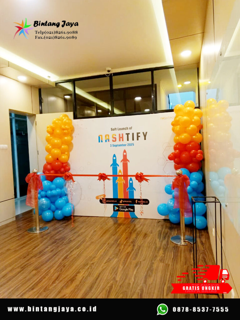 Jasa Sewa Backdrop Dan Pita Peresmian Jakarta