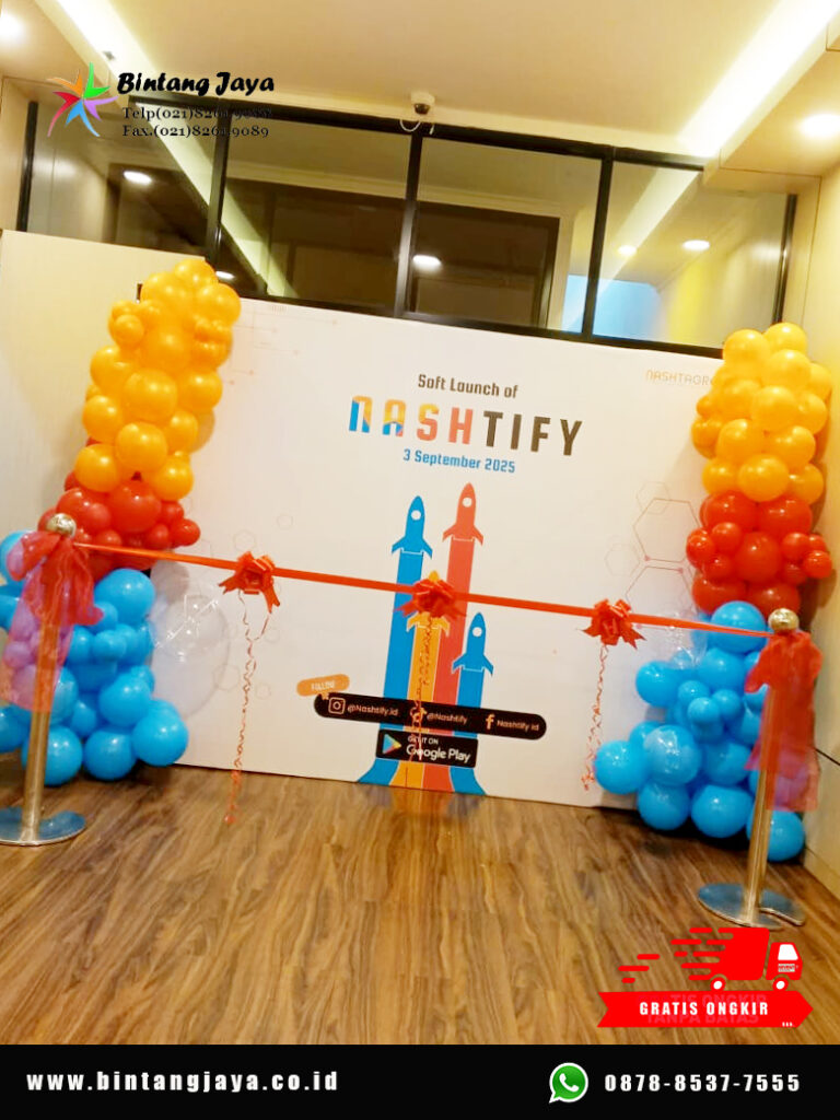 Jasa Sewa Backdrop Dan Pita Peresmian Jakarta
