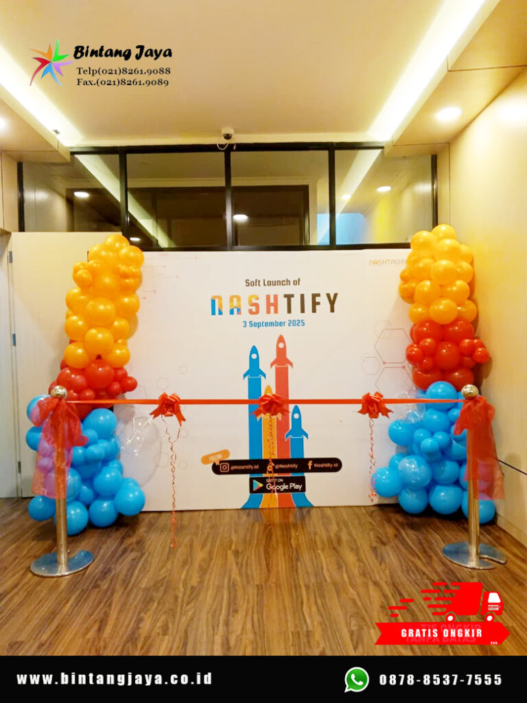 Jasa Sewa Backdrop Dan Pita Peresmian Jakarta
