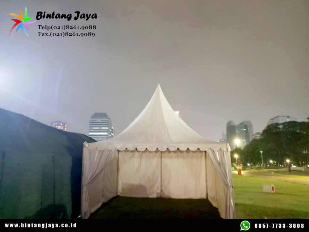 Rental Tenda Sarnafil Kerucut Putih Monas Jakpus