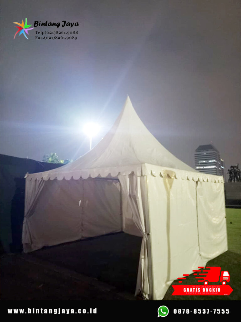 Rental Tenda Sarnafil Kerucut Putih Monas Jakpus