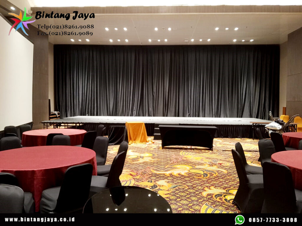 Jasa Sewa Tirai Hitam Event JW Marriot Hotel Jakarta