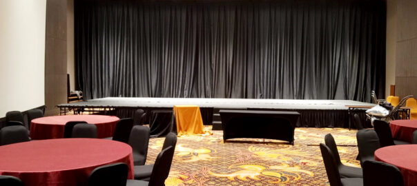 Jasa Sewa Tirai Hitam Event JW Marriot Hotel Jakarta