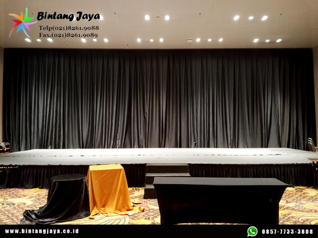 Jasa Sewa Tirai Hitam Event JW Marriot Hotel Jakarta