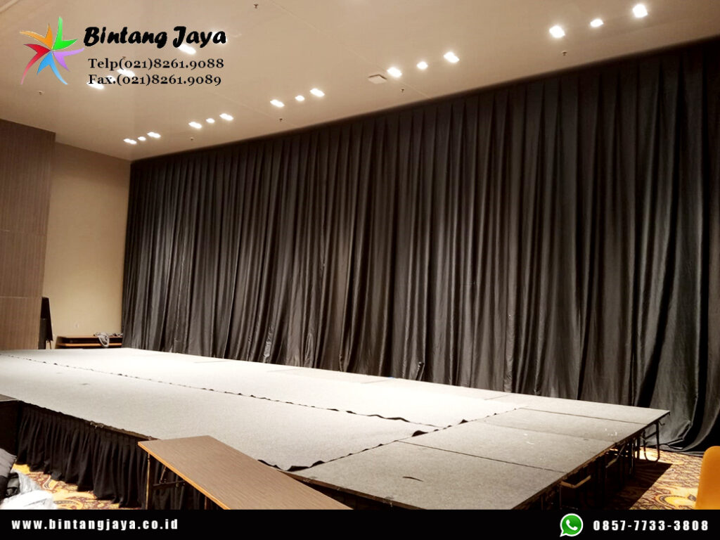 Jasa Sewa Tirai Hitam Event JW Marriot Hotel Jakarta